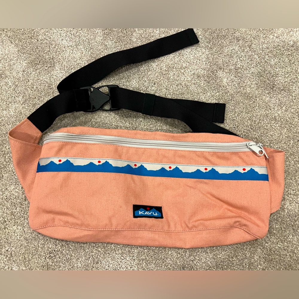 KAVU Large Pink and Blue sling bag